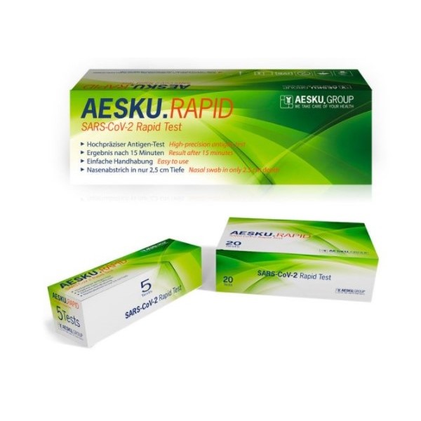 1 BỘ – Kit test nhanh AESKU.RAPID SARS-CoV-2 (Đức)