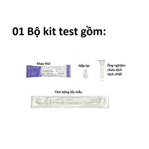 1 BỘ – Kit test nhanh HUMASIS Covid-19 Ag Test (Hàn Quốc)