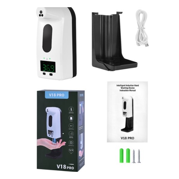 Máy đo nhiệt độ và sát khuẩn tự động V18 PRO PLUS