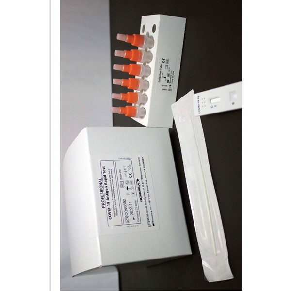 Que test nhanh Biomerica COVID-19 Antigen rapid test (Mỹ)