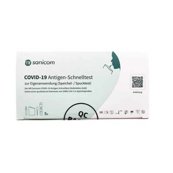 1 HỘP (5 BỘ) – Kit test nhanh nước bọt MR Sanicom (Đức)